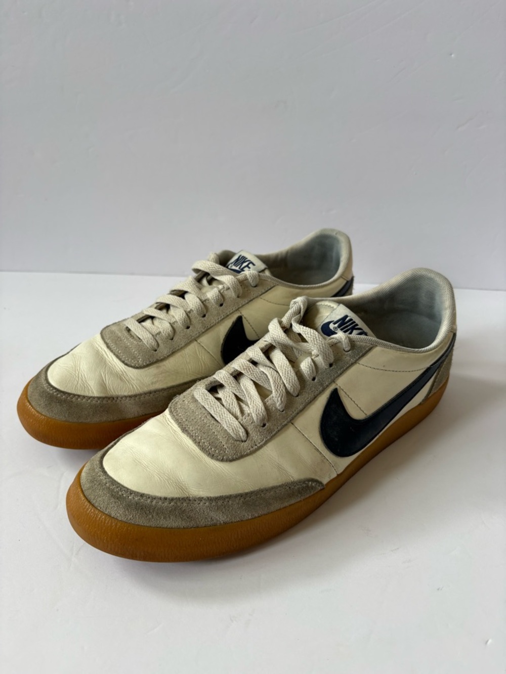 Nike Killshot 2 Leather Sail Off White Navy Blue Gum J Crew 432997-107 10 Men